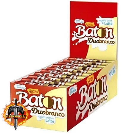 Chocolate Duo Branco Baton Ao Leite C/30Un Garoto
