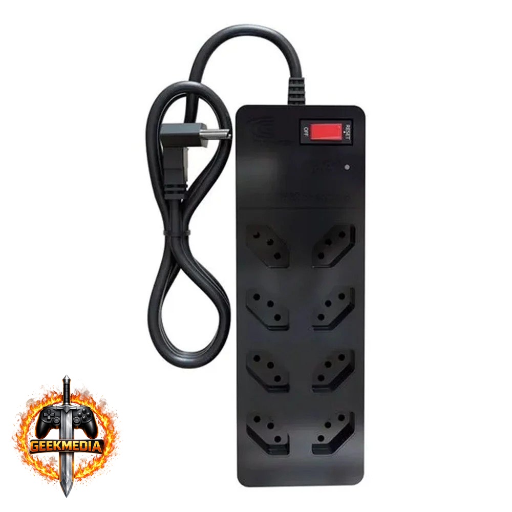 Filtro de Linha  DPS ICLAMPER 8 Tomadas LCF Preto