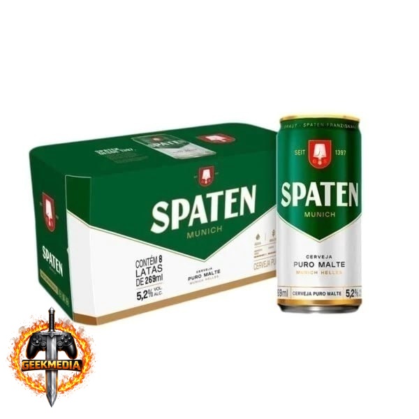 Cerveja Spaten Puro Malte 269ML 8 unidades