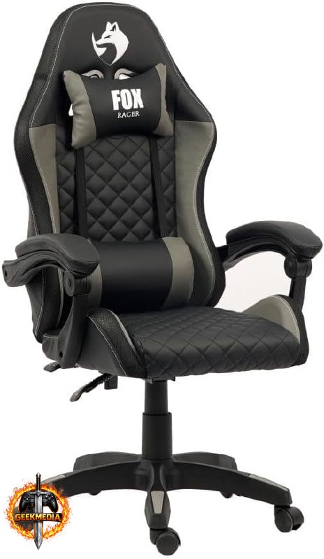 Cadeira Gamer Fox Racer Vulpes Cinza WZ-318