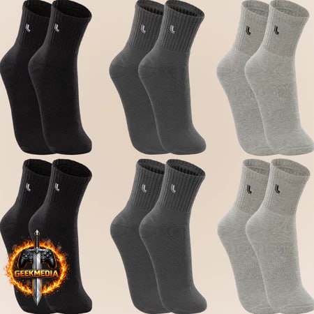 Kit 6 Pares Meias Lupo Sport Cano Médio