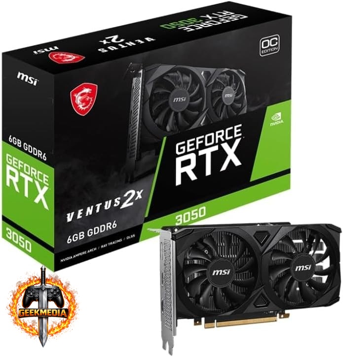 Placa de Vídeo MSI NVIDIA GeForce RTX 3050 6GB