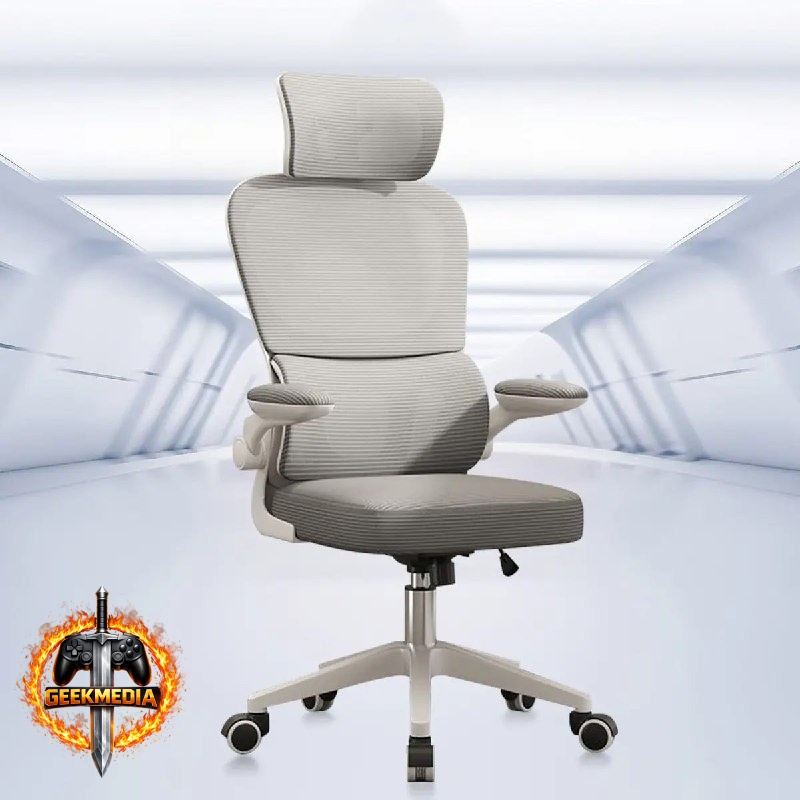 Cadeira Escritório Ergonômica Python Fly B07 Cinza
