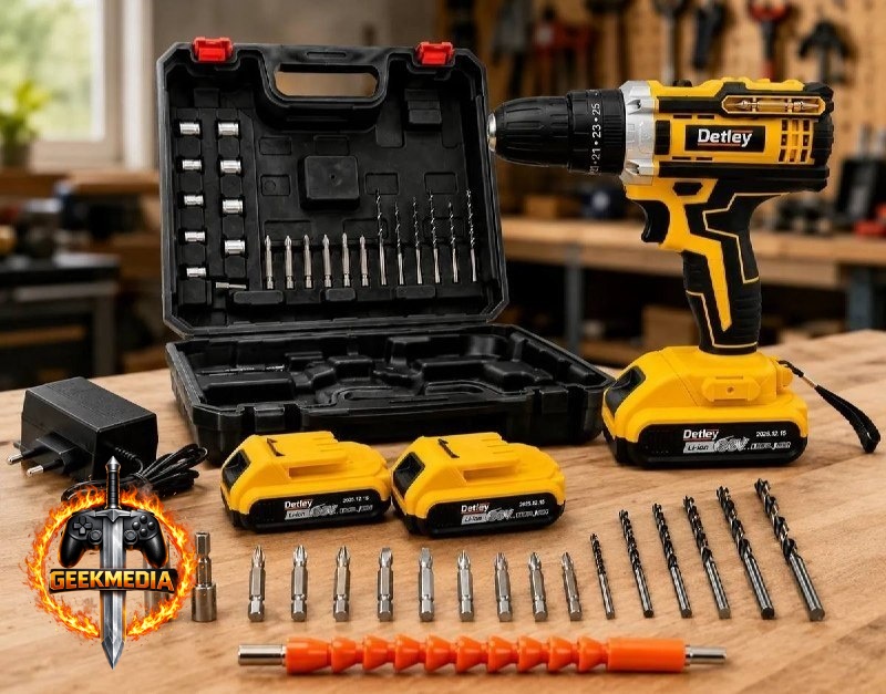 Parafusadeira Furadeira 36v S/ Fio Profissional  2 Baterias