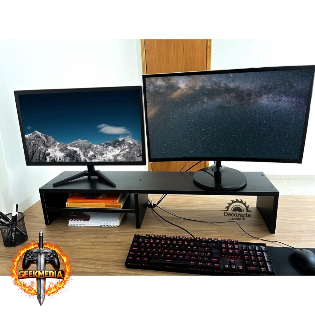 Suporte de Mesa em MDF para Monitor Gamer