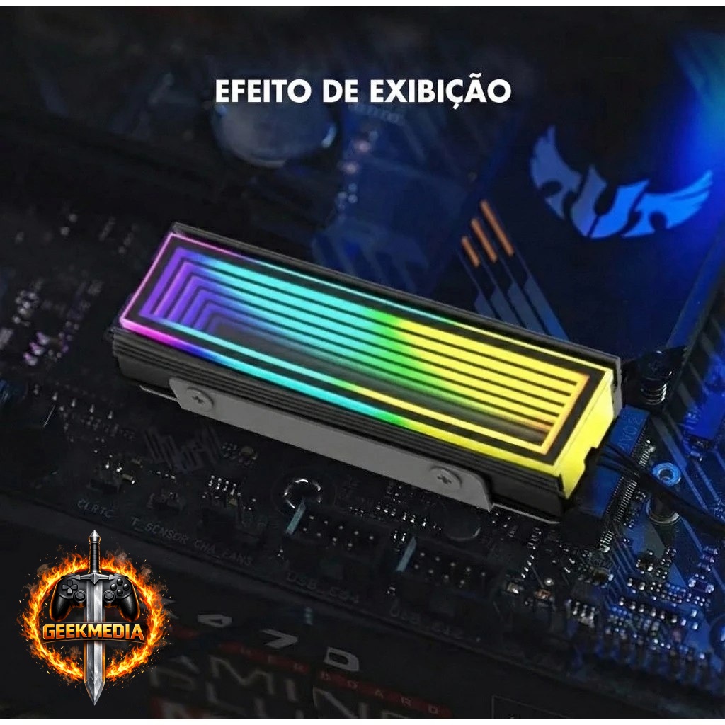 Dissipador SSD M.2 2280 NVMe Delta-CN510 ARGB