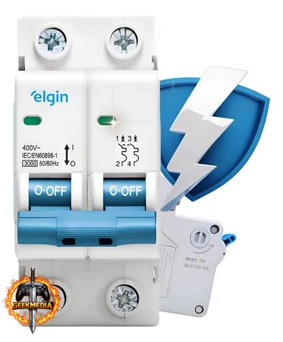 Disjuntor Bipolar Duplo Elgin