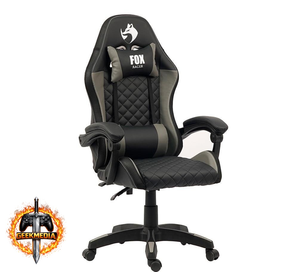Cadeira Gamer Fox Racer Vulpes Cinza Wz-318