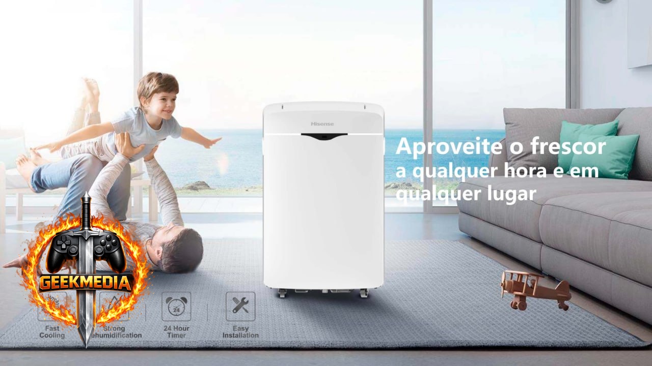 Hisense Ar Condicionado Portátil 12.000 BTUs