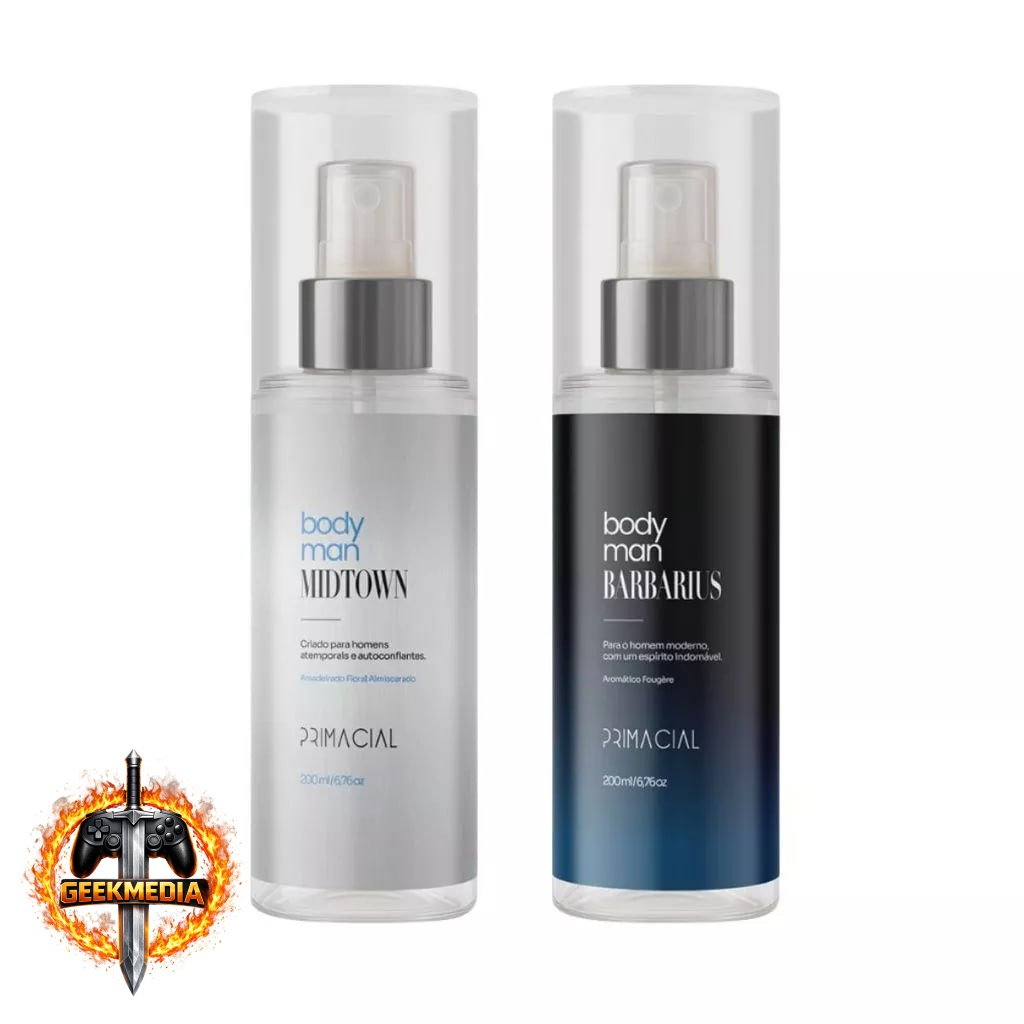 Kit Body Splash Barbarius e Midtown 200ml Primacial