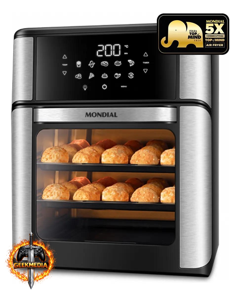 Fritadeira Air Fryer Forno Mondial Oven 12L 2000W