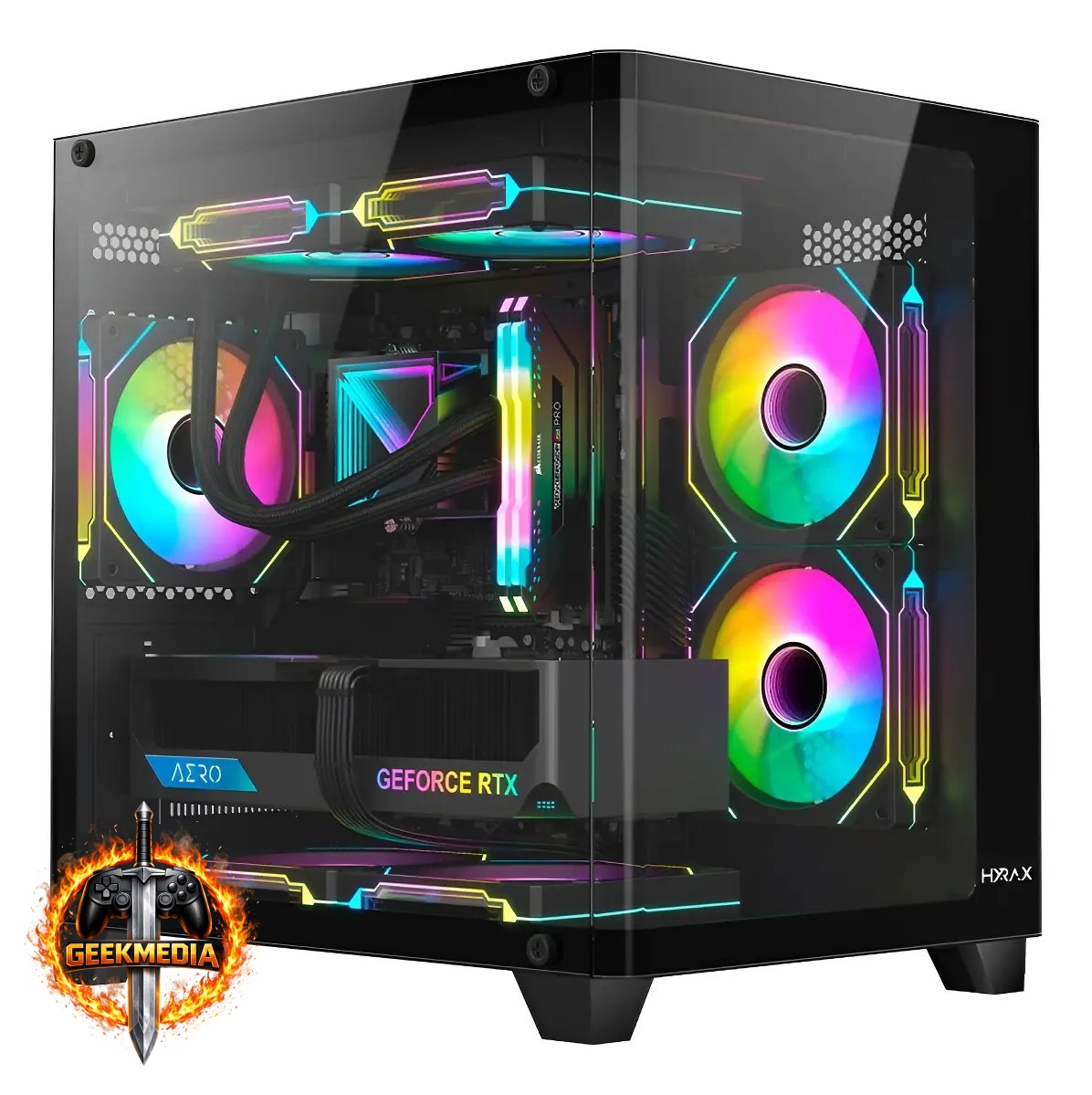 Gabinete Gamer Hyrax Hgb750 Mini Tower
