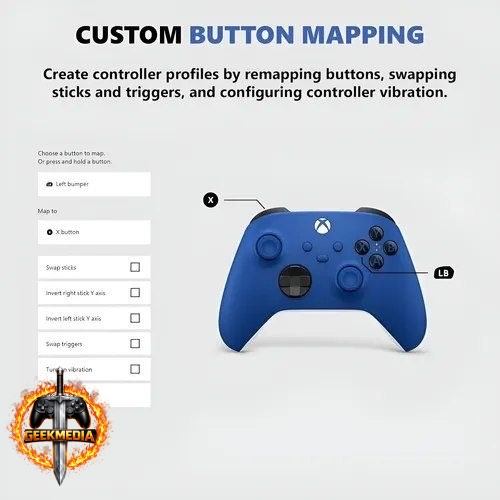 Controle Sem Fio Xbox Shock Blue