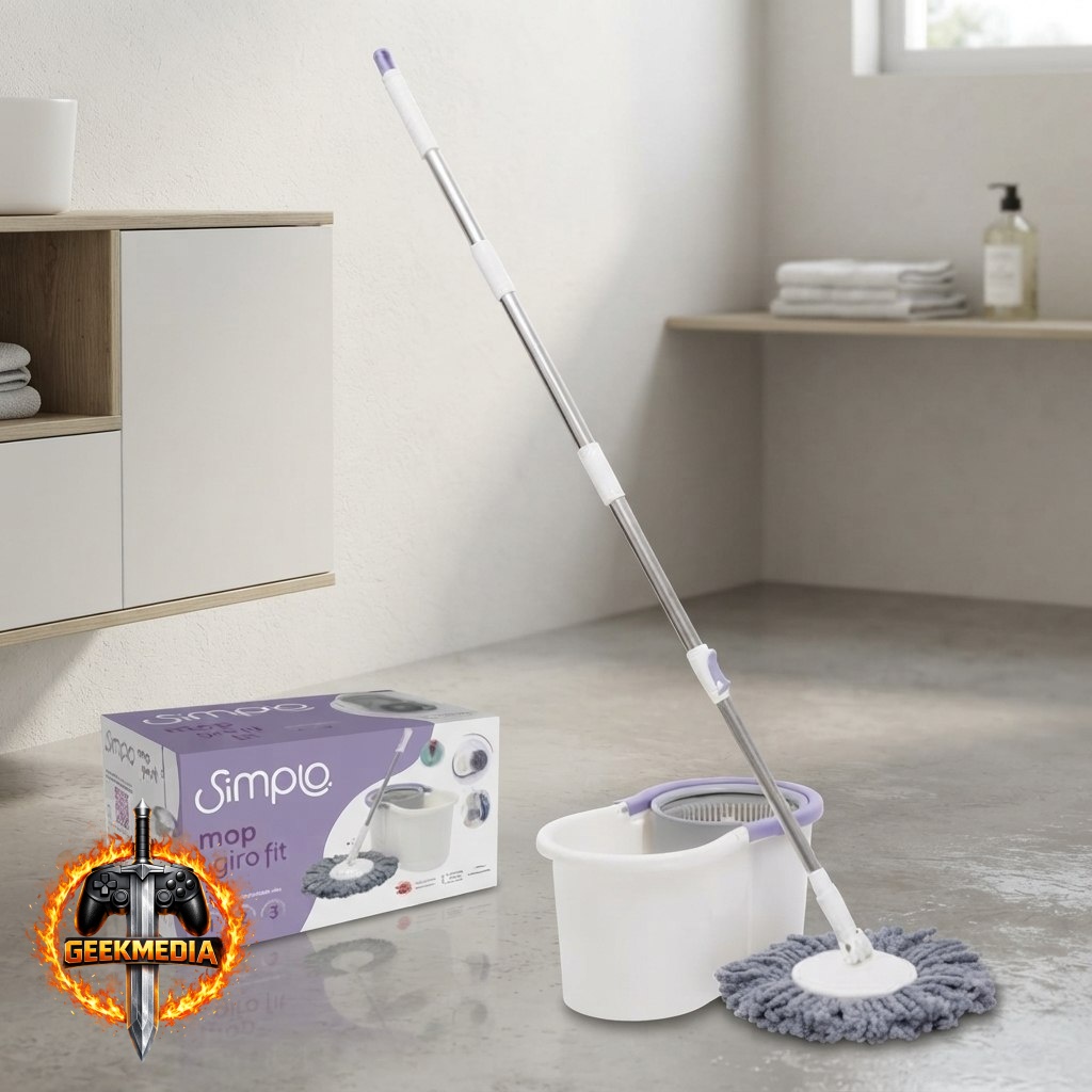 Mop com Balde e Esfregão Giro Fit