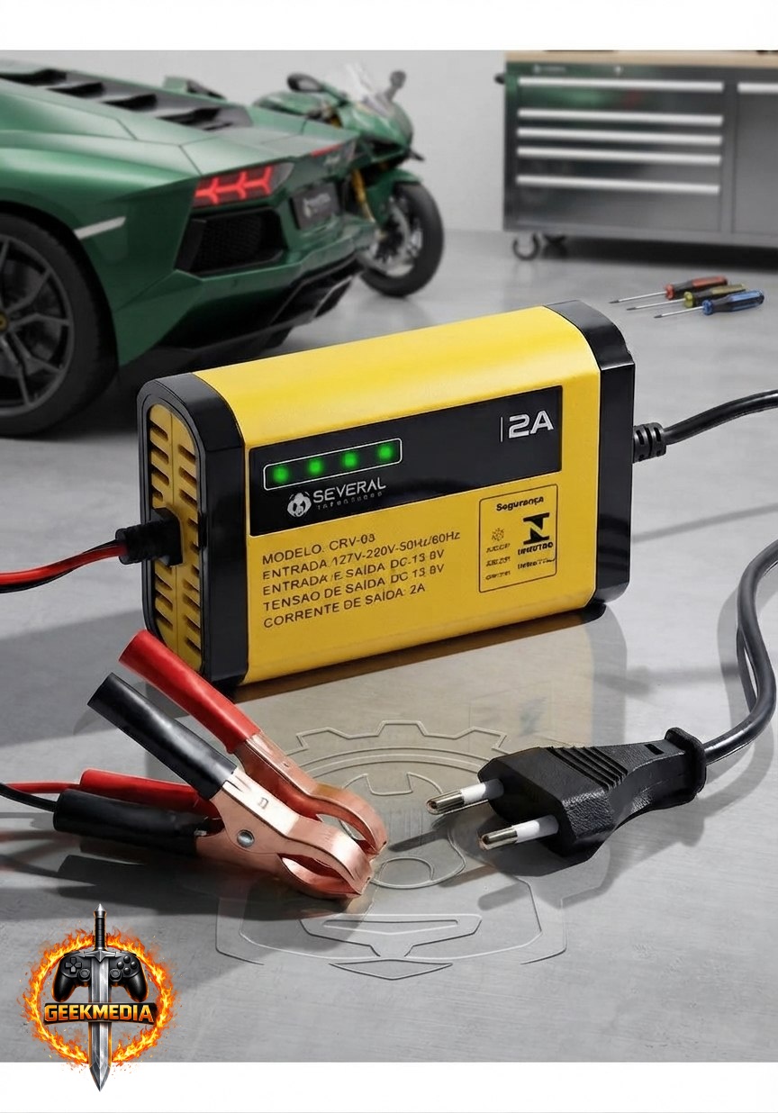 Carregador Bateria Automotivo 12V até 300 Amperes Bivolt