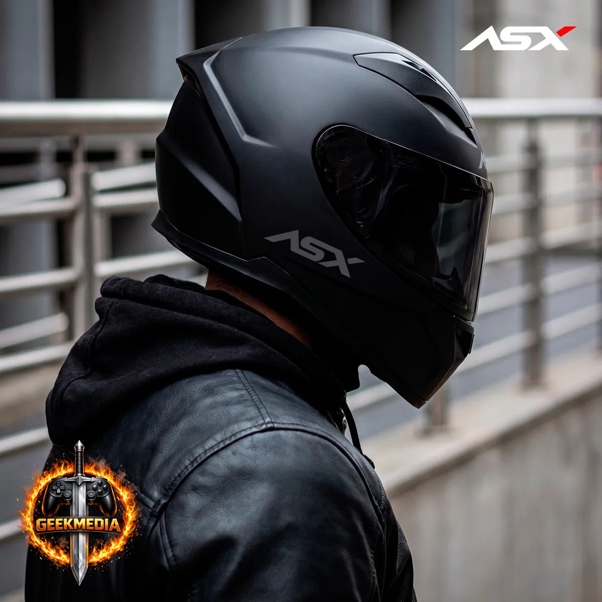 Capacete Asx City Solid Preto Fosco