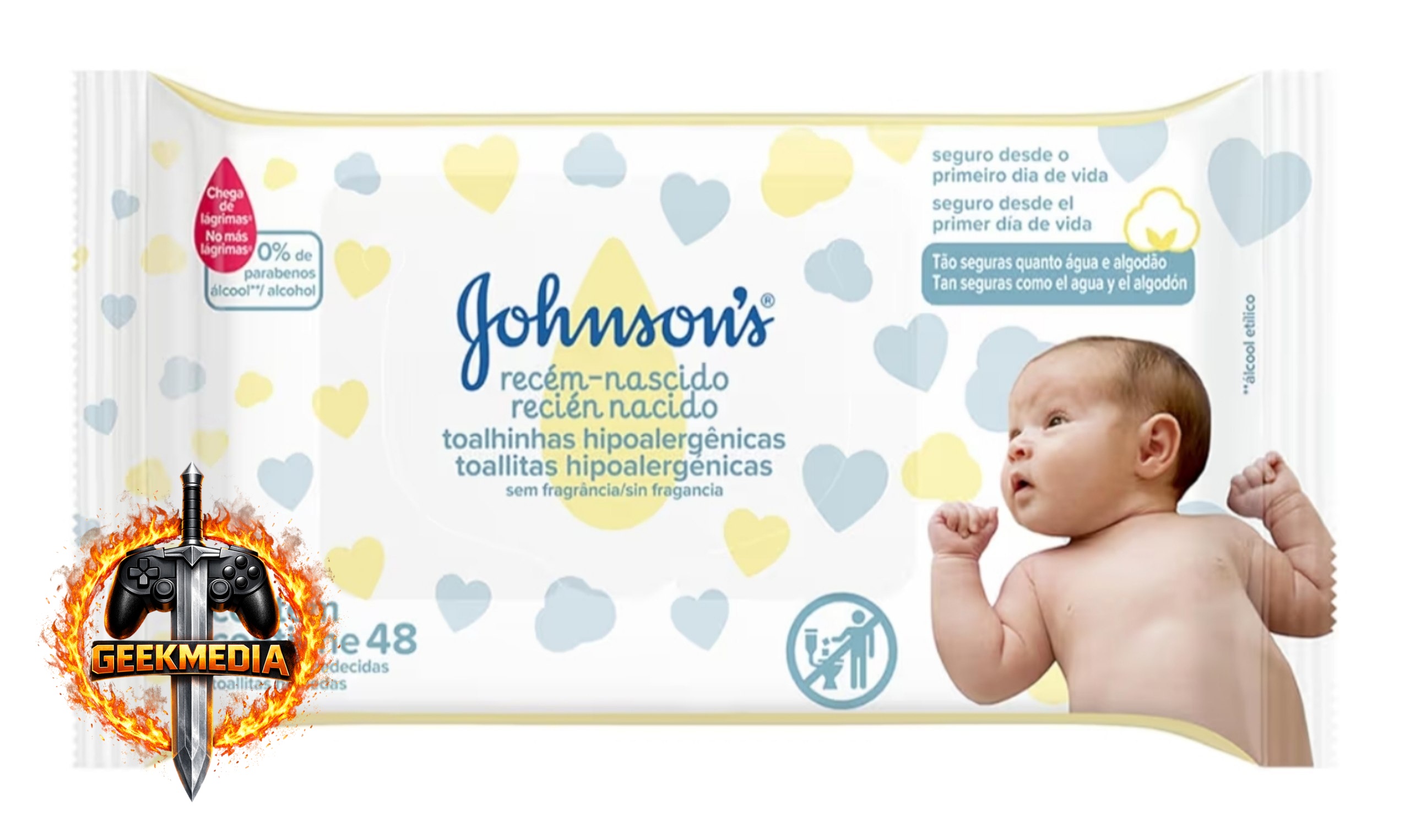 Lenços Umedecidos JOHNSON'S Baby Recém Nascido