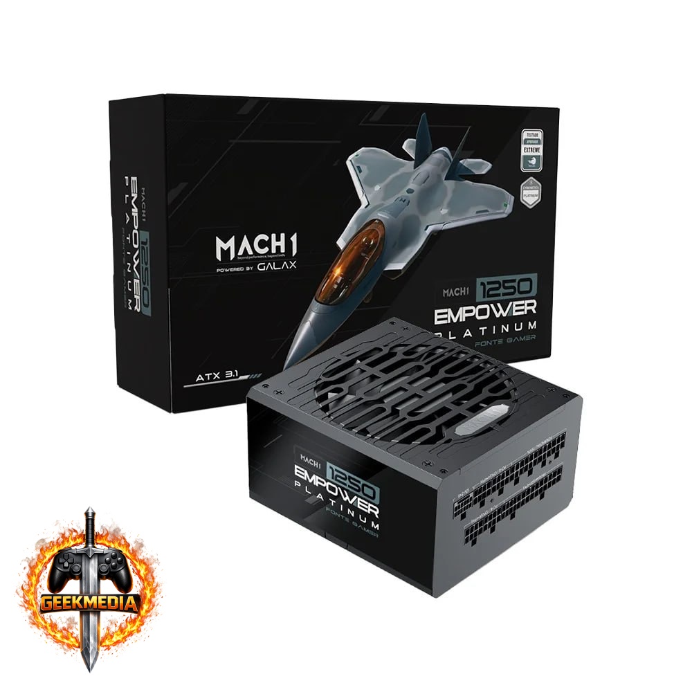Fonte MACH1 EMPOWER 1250W Cybenetics Platinum Modular