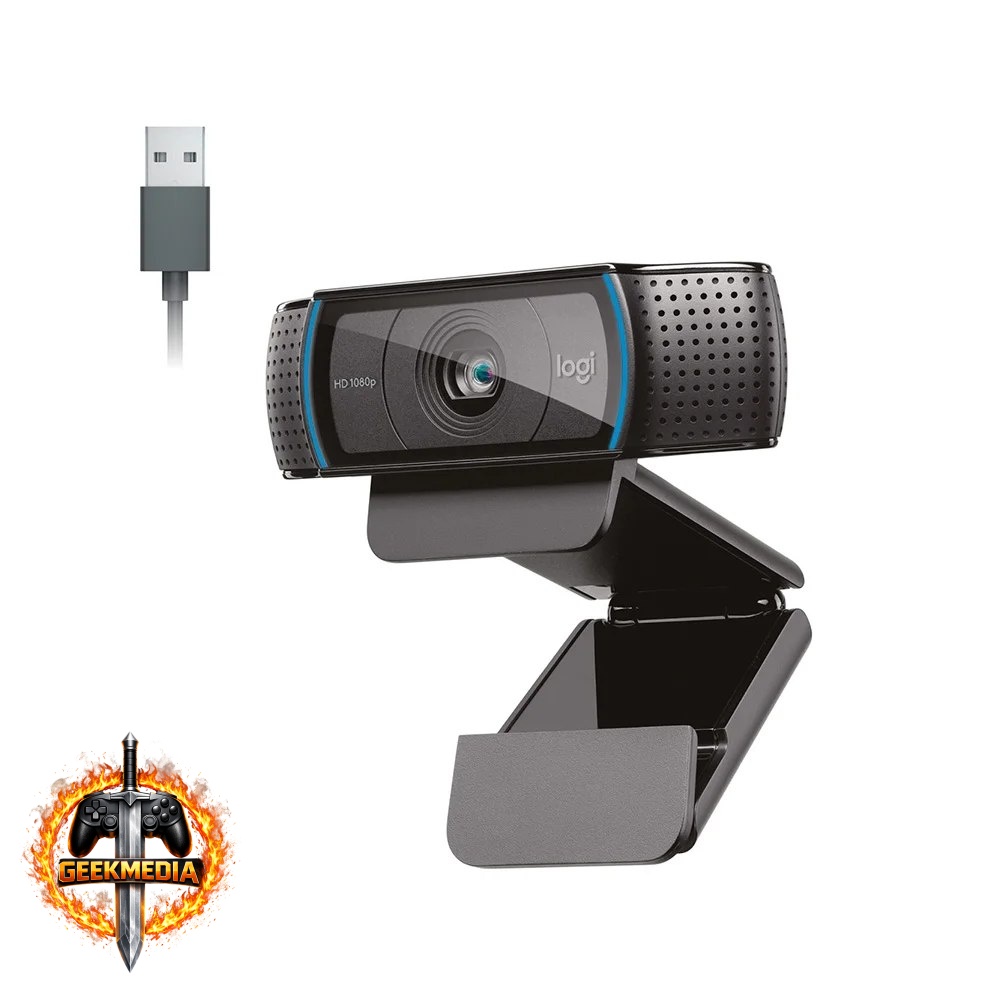 Webcam Logitech C920s Full HD com Microfone
