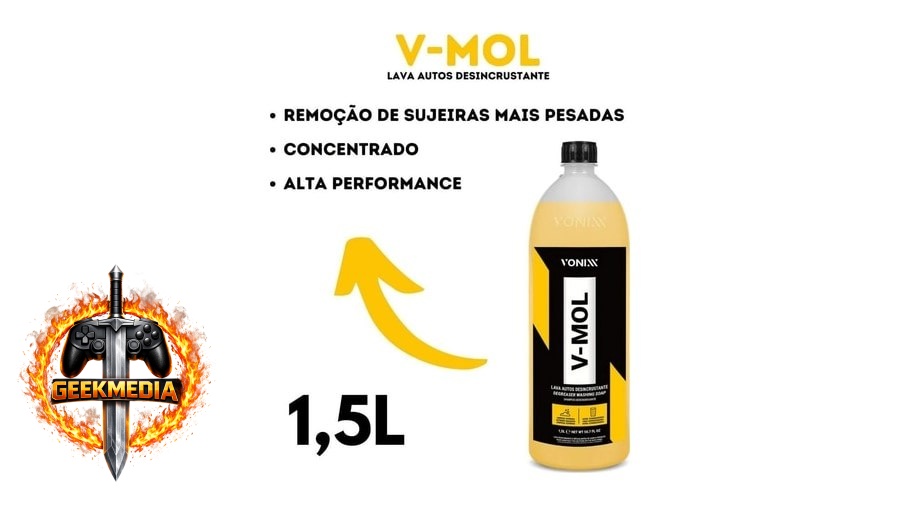 V-MOL Vonixx Lava Autos Desincrustante Desengraxante 1,5L