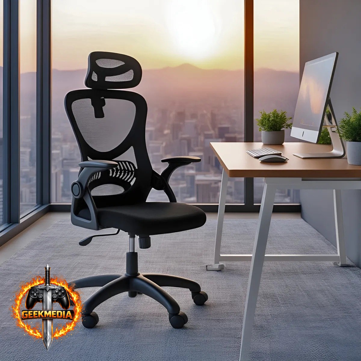Cadeira De Escritório Columbus Presidente Ergonômica Mesh