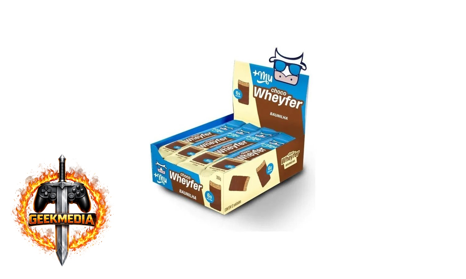 Mu Chocowheyfer Baunilha 6g Proteína - Display 12 Unidades