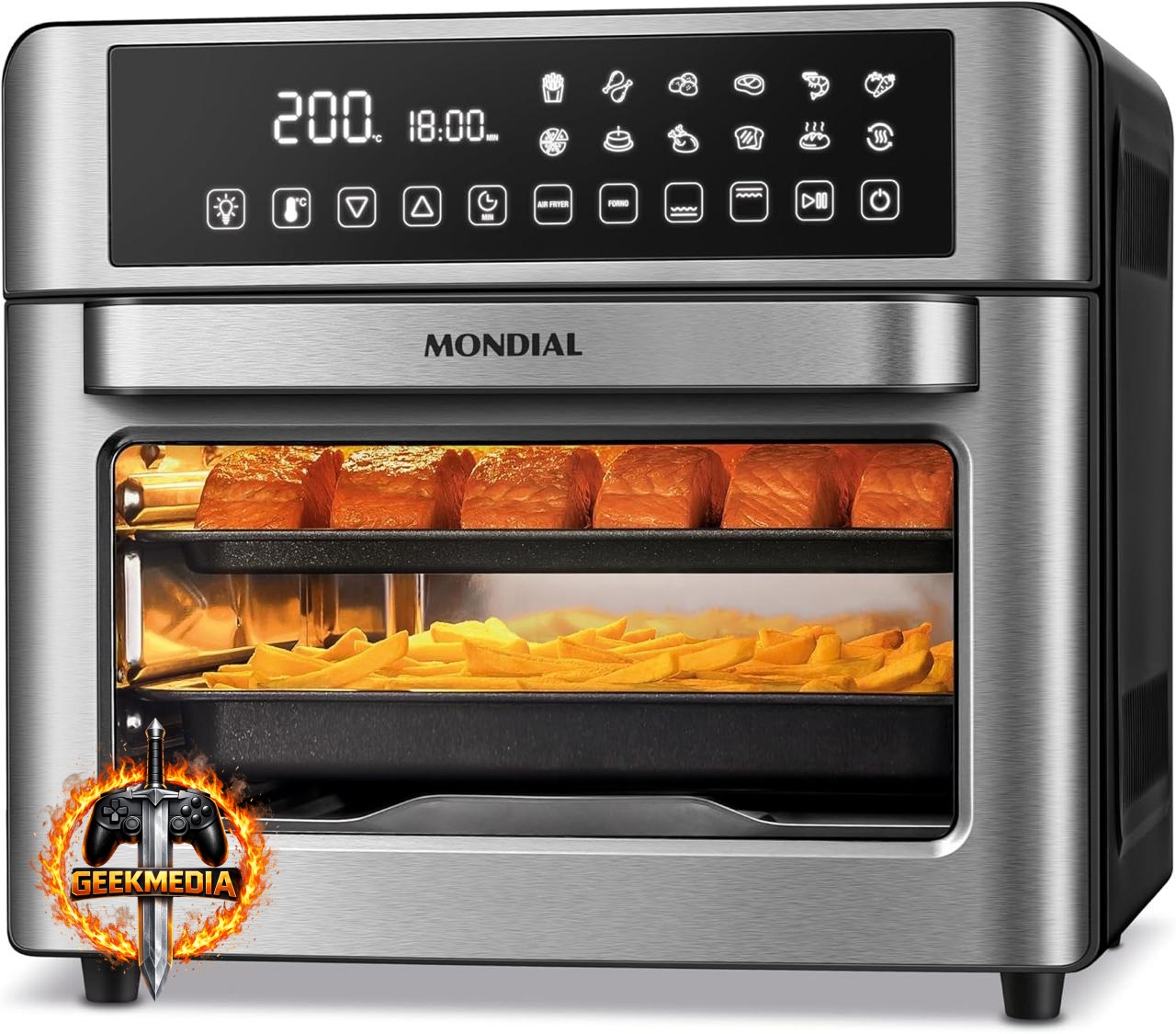 Fritadeira Air Fryer Forno Mondial Digital 25L 2000W