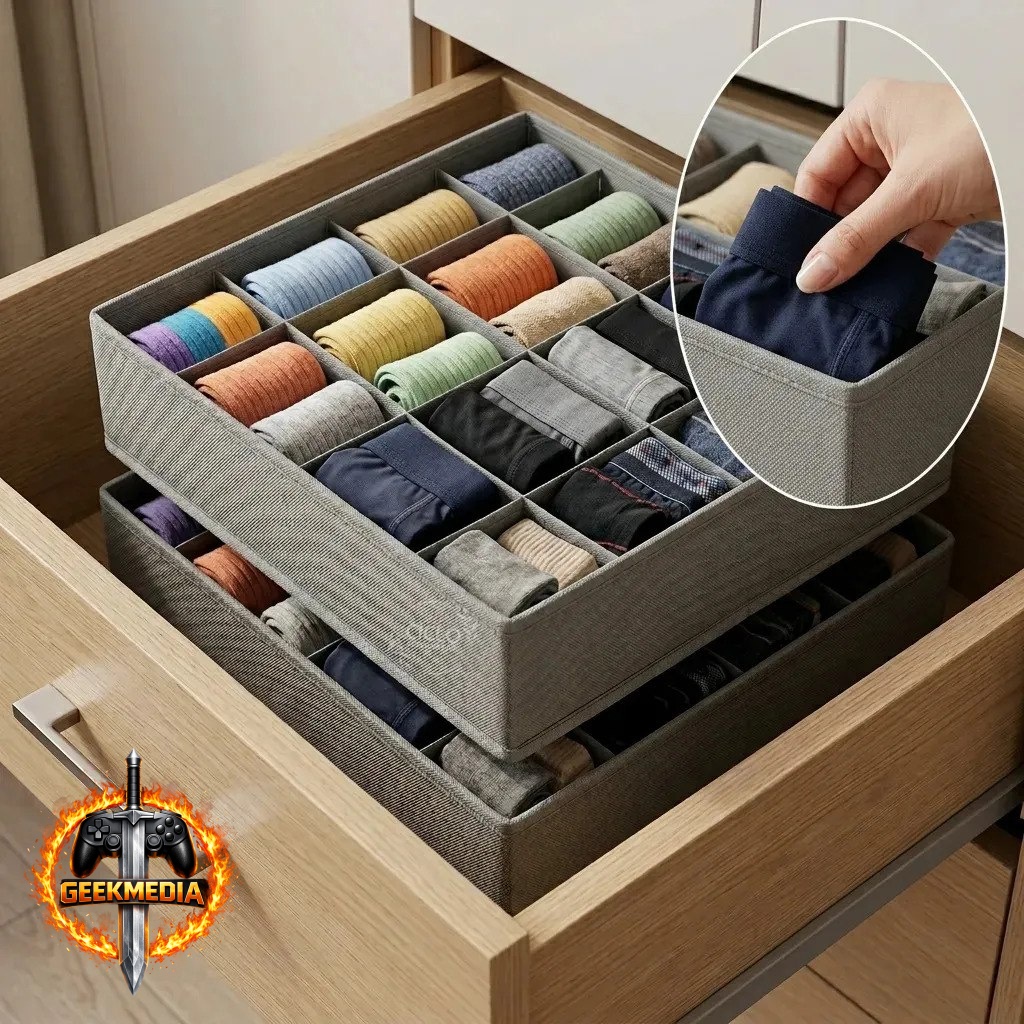 Kit com 2 Organizadores de Gaveta 24 Divisórias