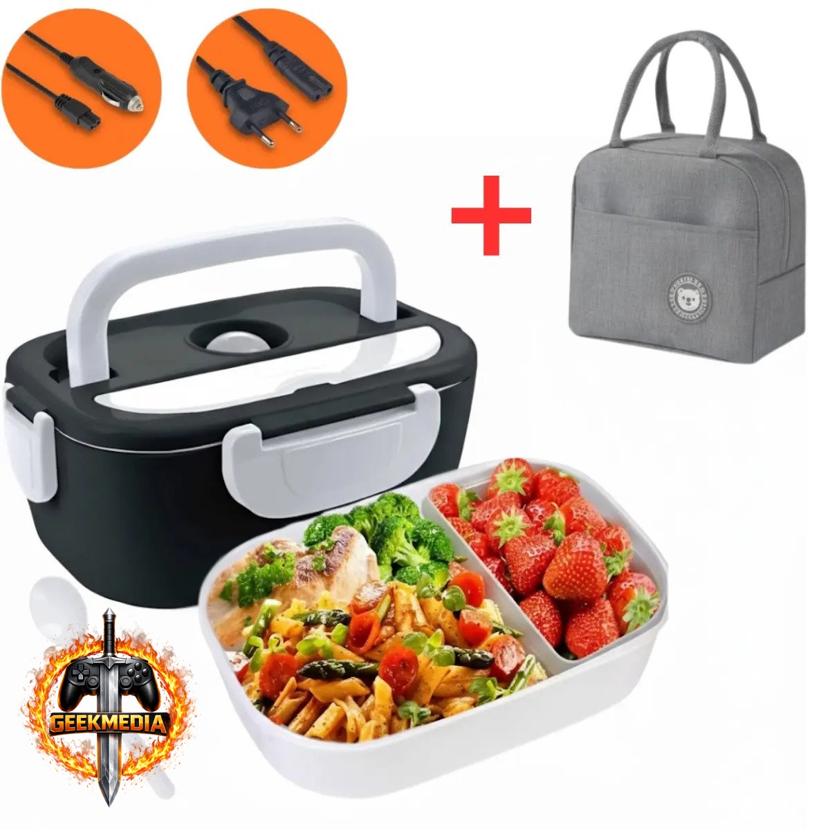 Marmita Elétrica Térmica Bivolt e Veicular com Bolsa Térmica