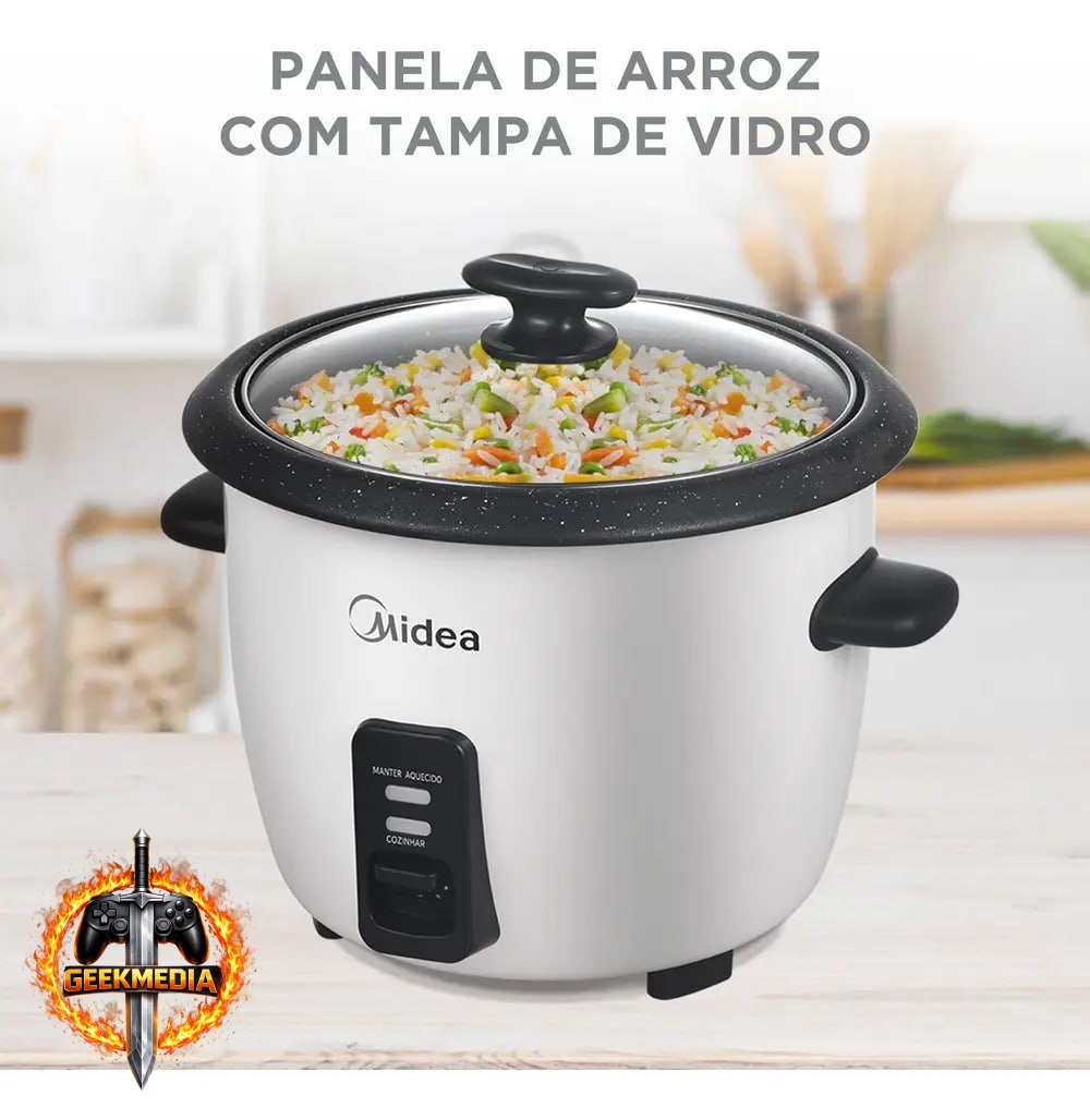 Panela de Arroz Elétrica Midea 7 Xícaras
