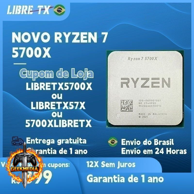 Processador AMD Ryzen 7 5700x