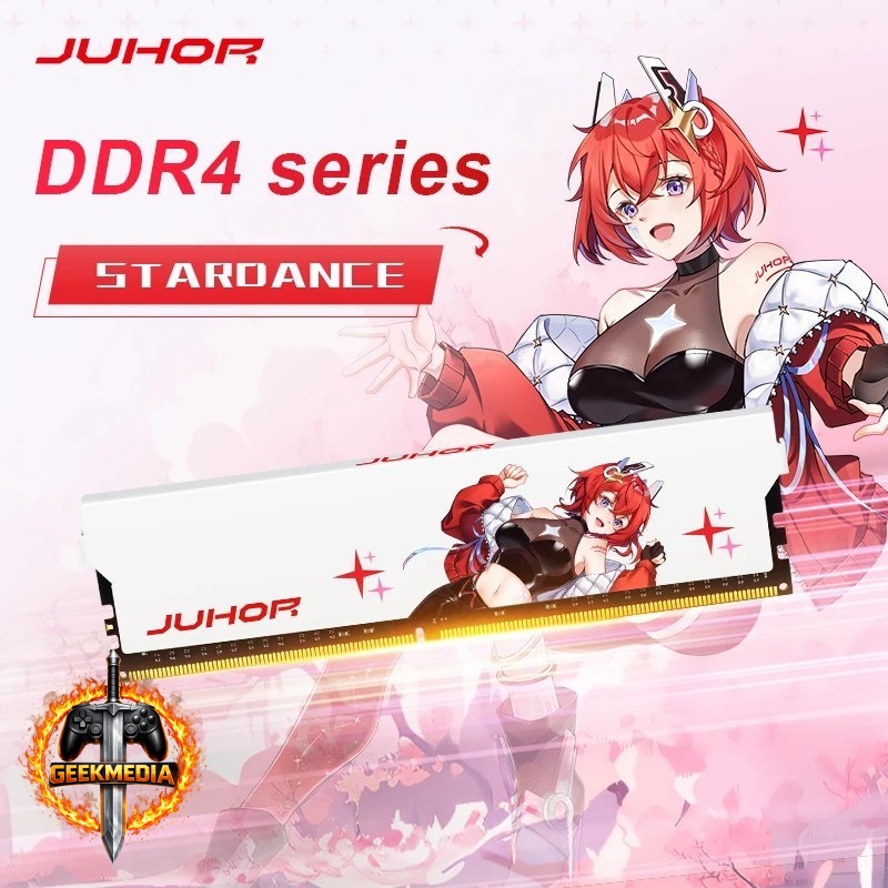 Memória RAM JUHOR DDR4 8GB 3200MHz CL16 (Ruivinha) Anime