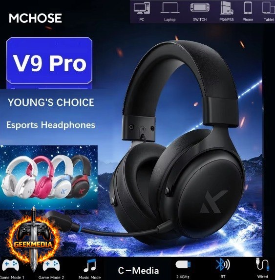 Mchose Headset Sem Fio V9 Pro