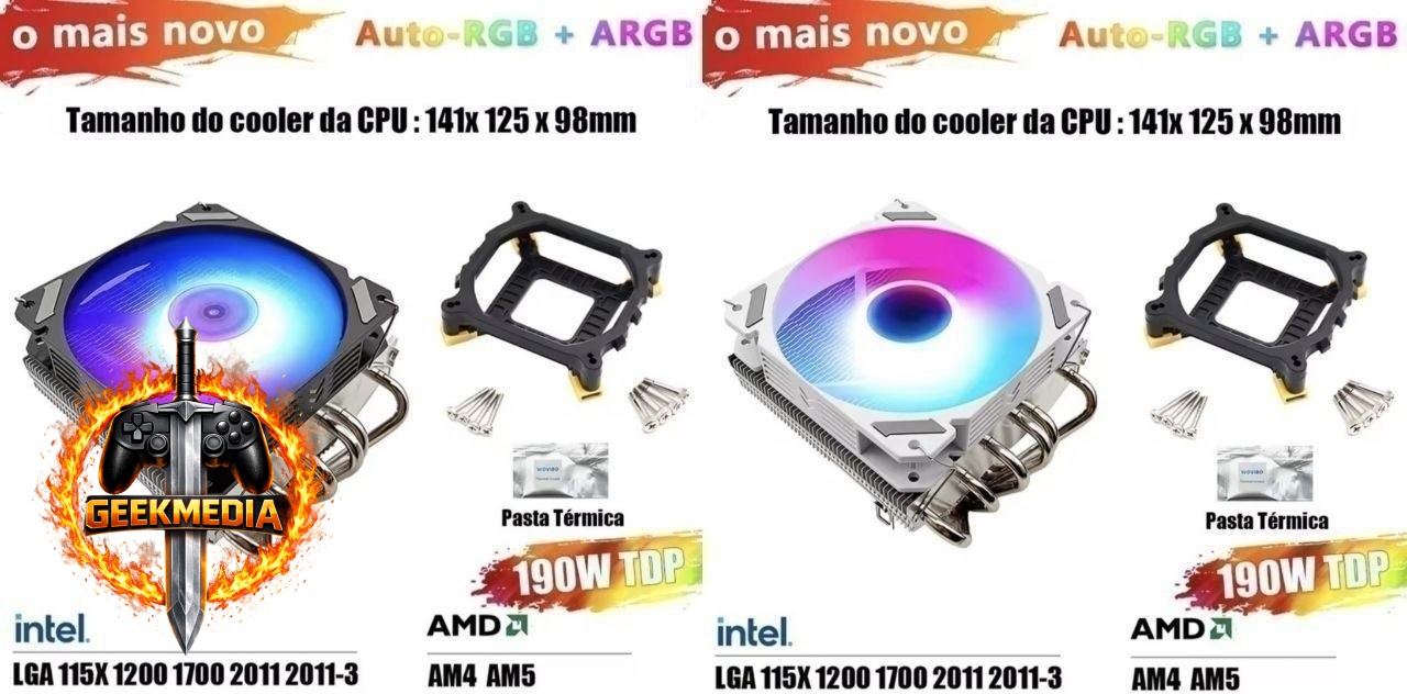 CPU Cooler Wovibo Low Profile 6 Heatpipes