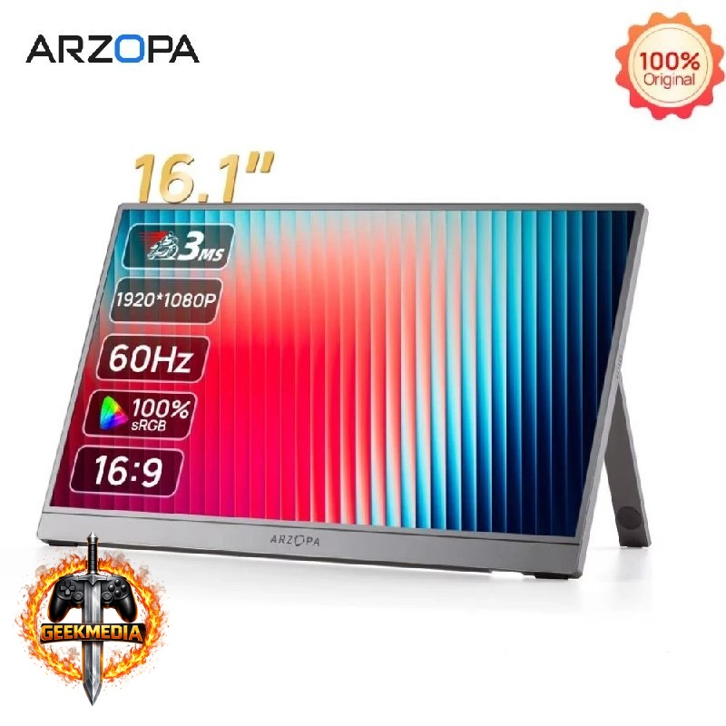 Monitor Portátil ARZOPA Z1C 16,1 Polegadas