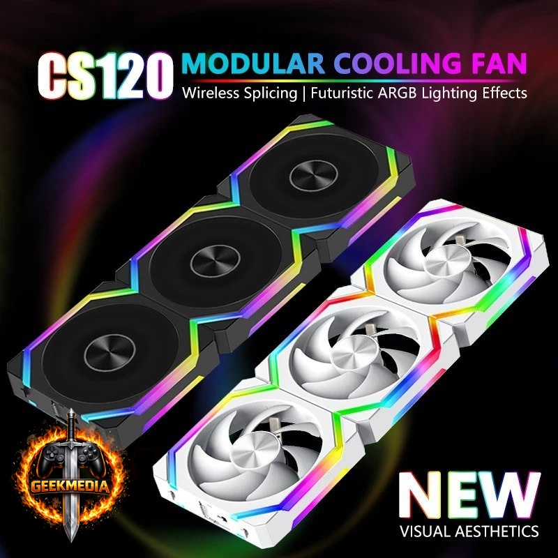 Kit 3 Fans UniFan Magnética Jumpeak CS120 aRGB 5V