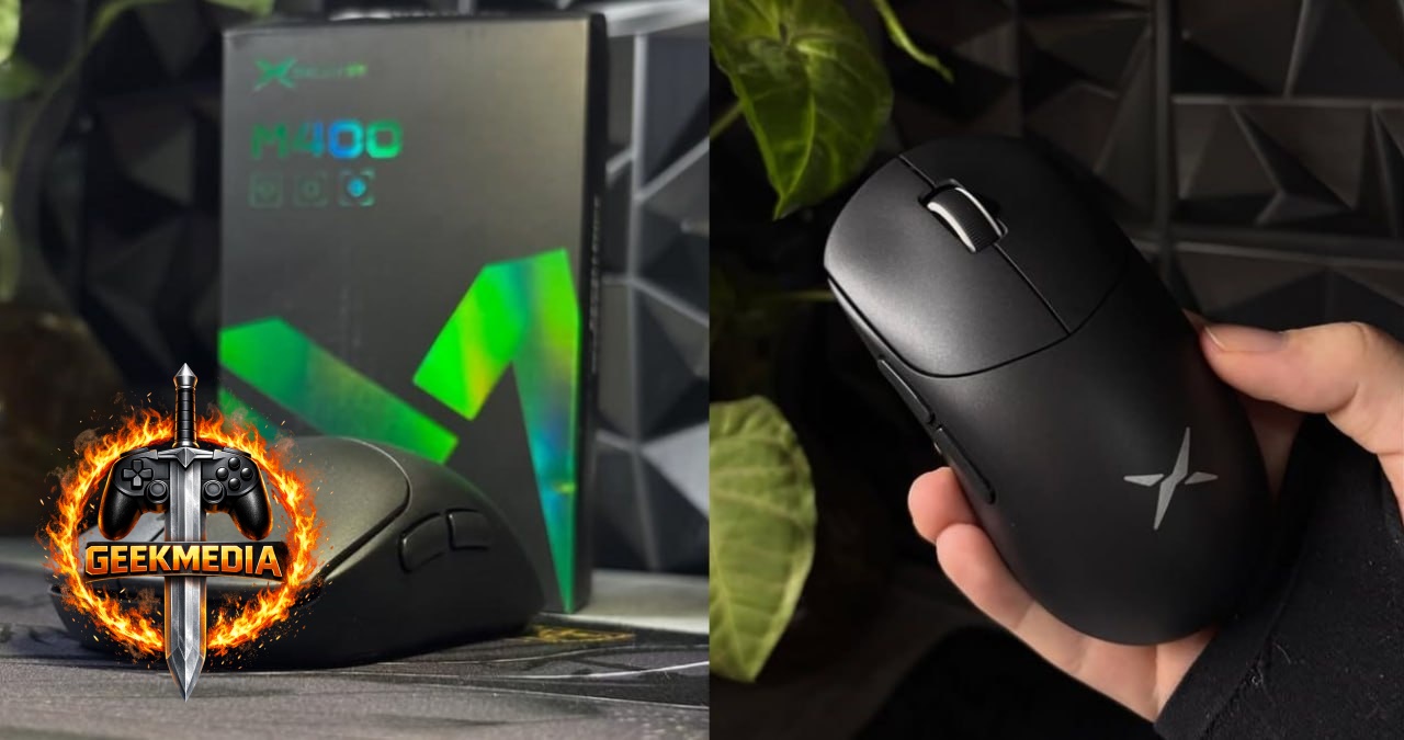 Mouse Gamer sem fio Delux M400, 1000Hz, PAW3311