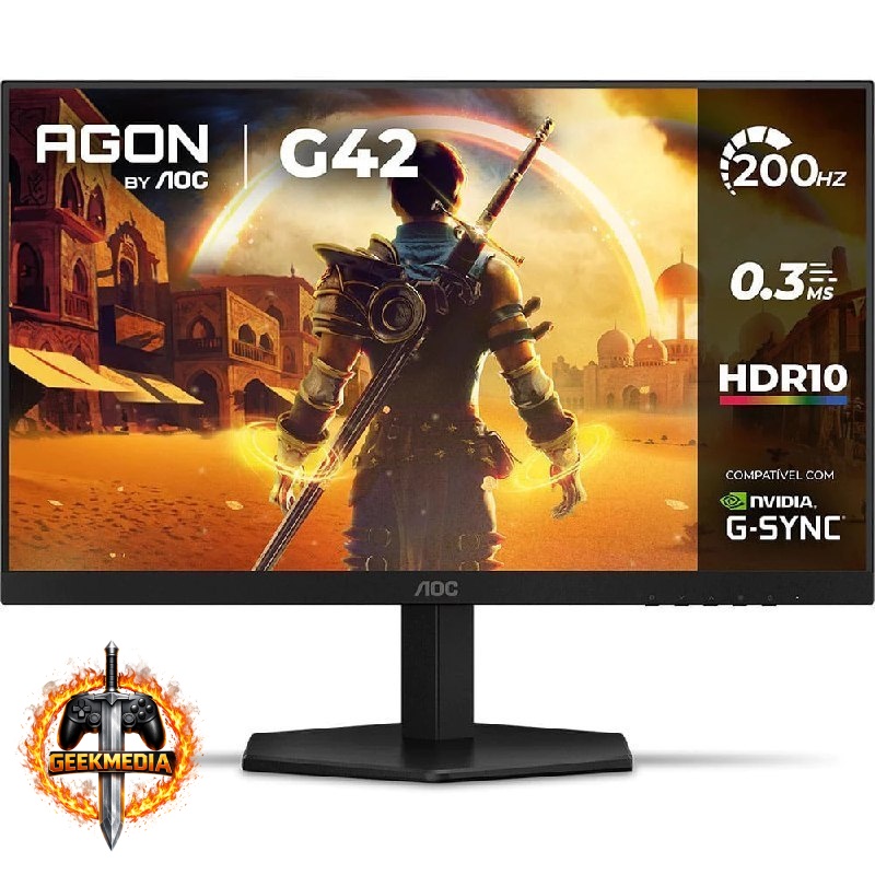 Monitor Gamer AOC AGON G42 24" 200Hz 0,3ms IPS