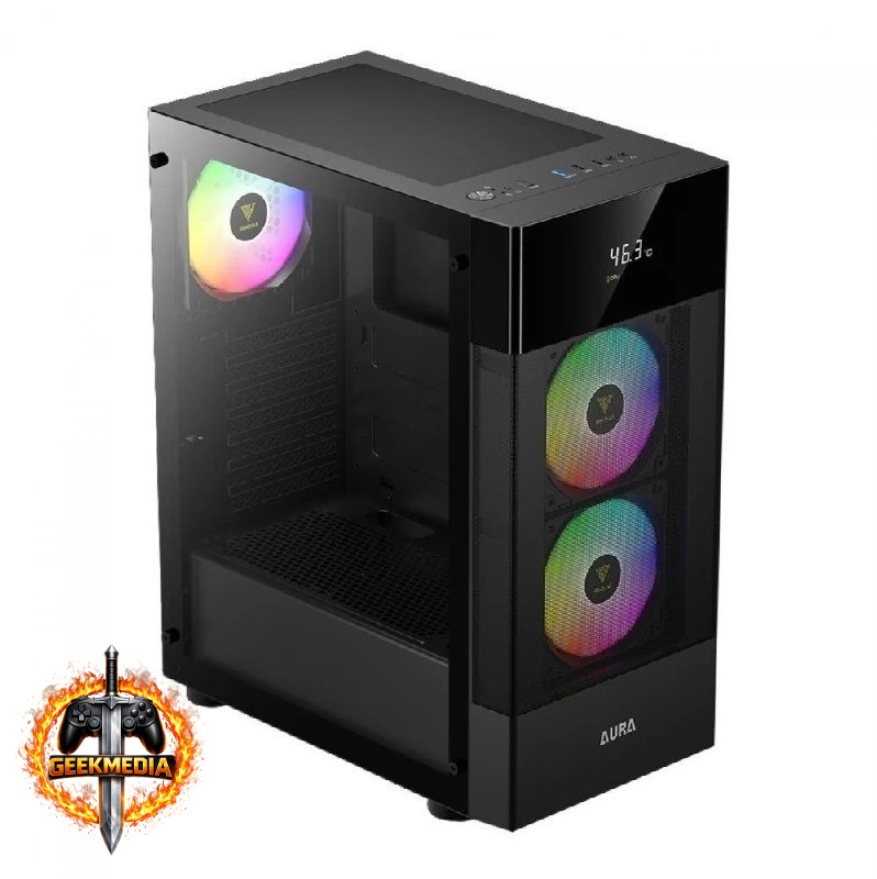 Gabinete Gamer Gamdias Aura Gc5 Elite Preto ARGB