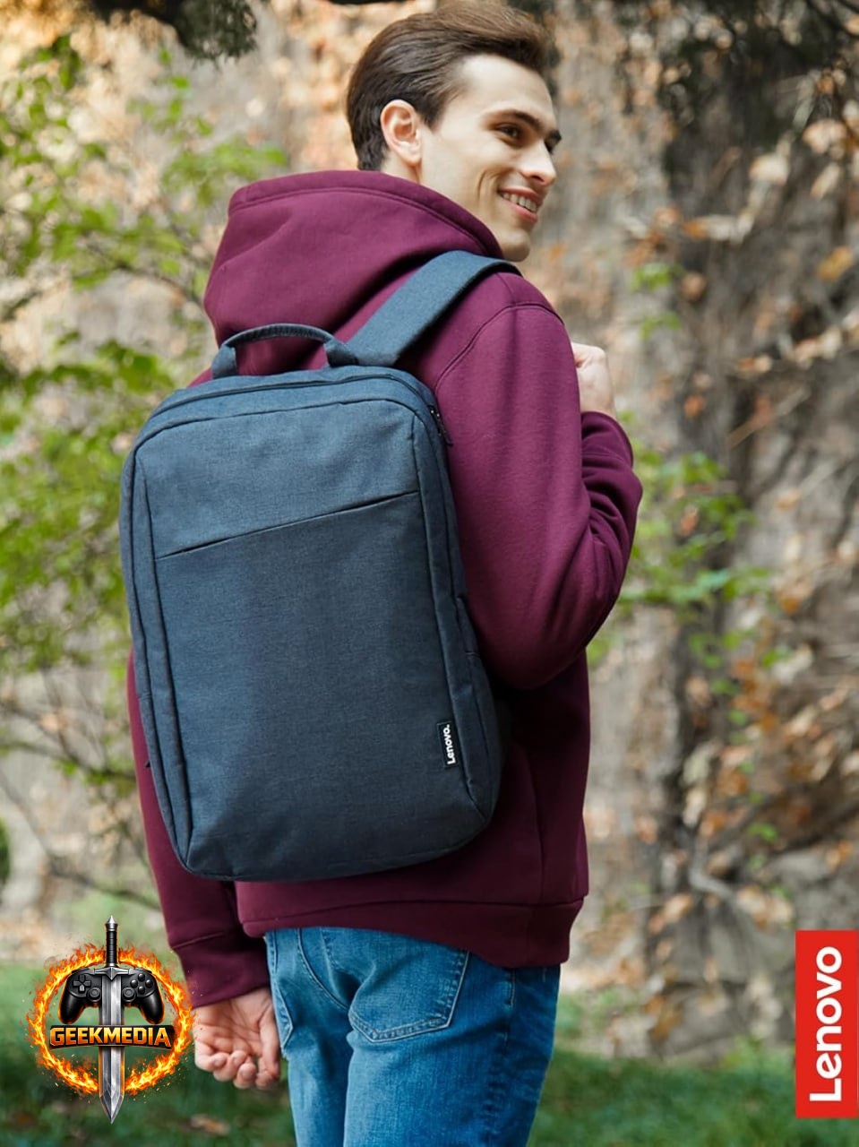 Mochila Casual Lenovo B210 para Notebook até 15.6" - Preta