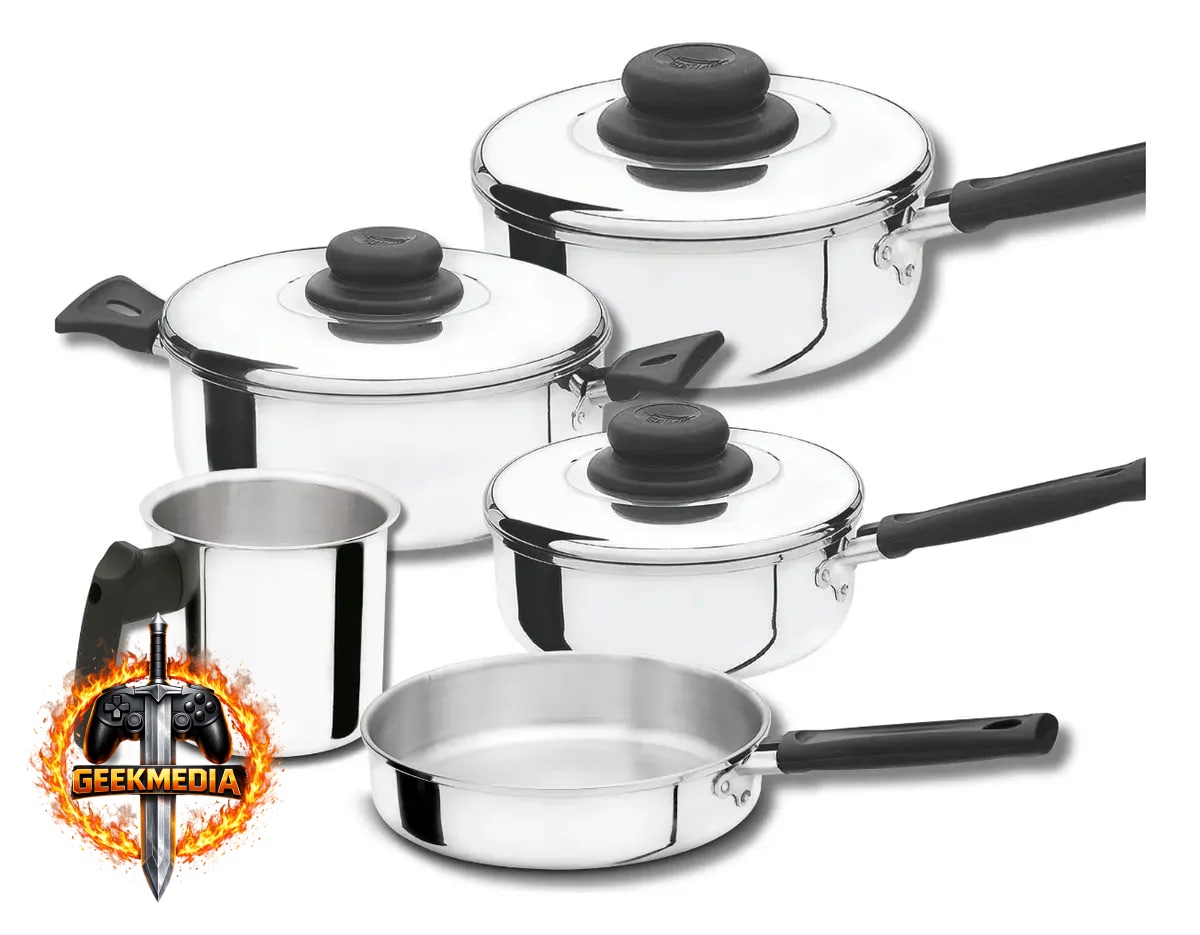 Conjunto De Panelas Cacarolas Polido Fortlar 5 Pçs