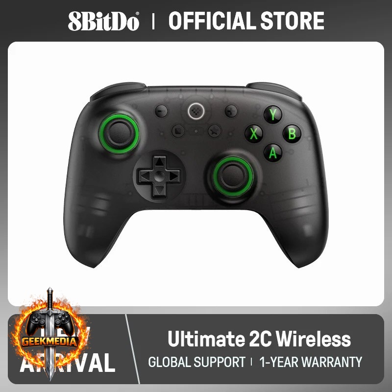 Controle 8BitDo Ultimate 2C, Analógicos Hall Effect, Sem Fio