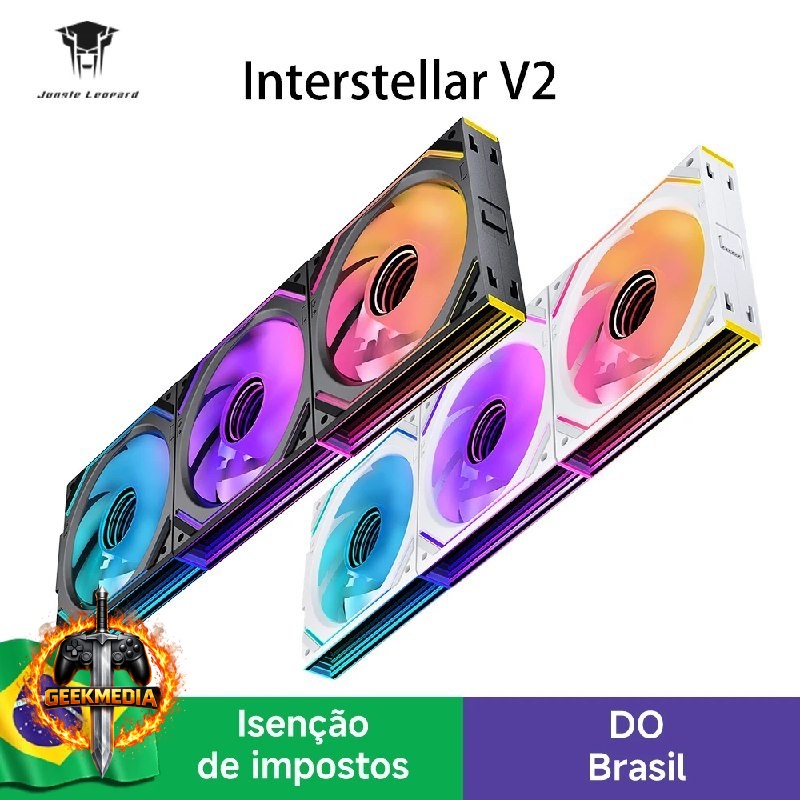 Kit 3 fans UniFan Magnética Interstellar V2 aRGB 5v