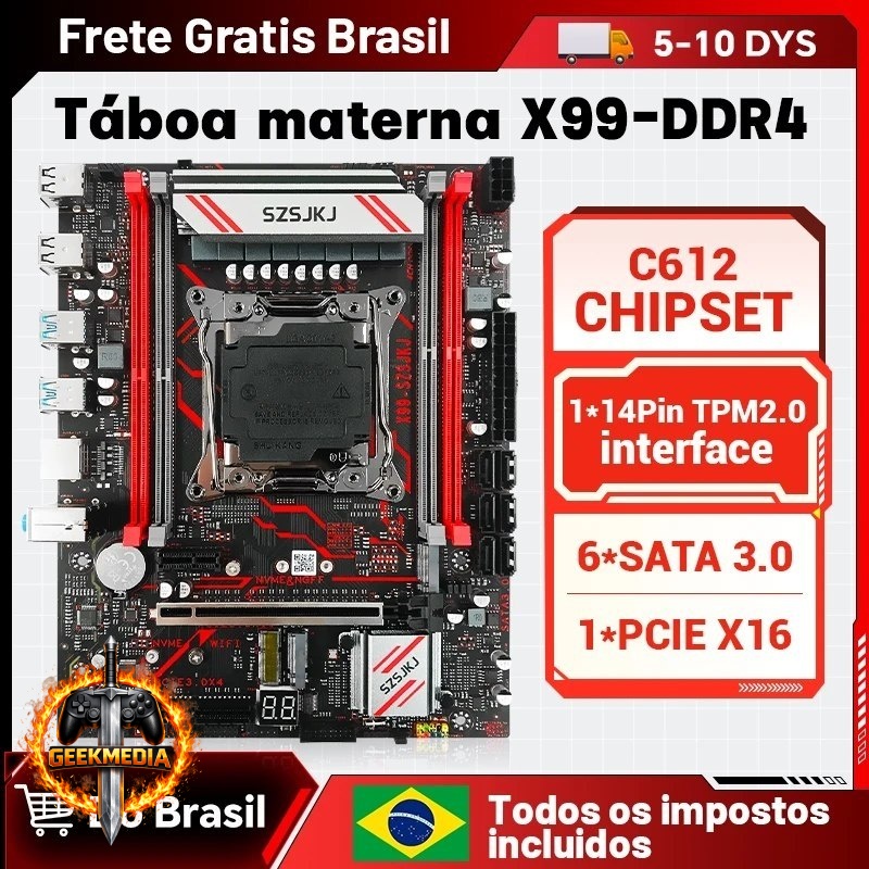 Kit X99 SZSJKJ D4  Xeon E5 2680 V4
