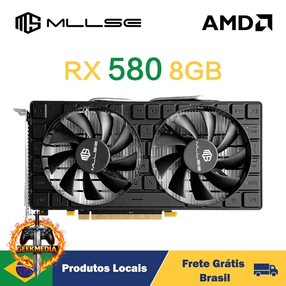 Placa de Vídeo RX 580 8GB