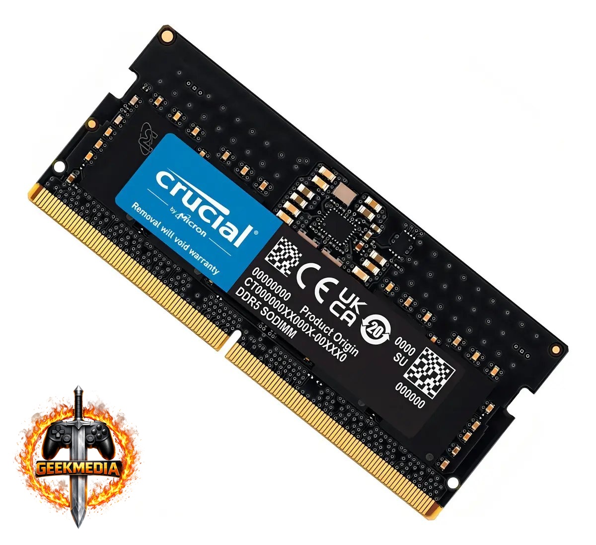 Memória Para Notebook Crucial 8gb Ddr5 4800mhz Sodimm