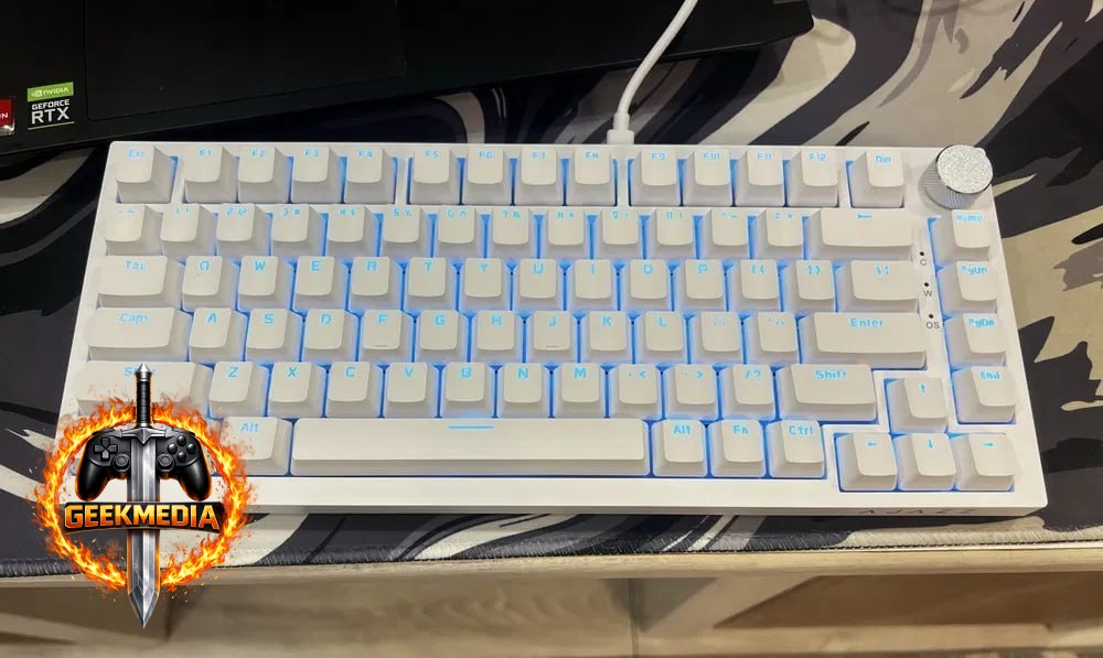 Teclado Mecânico Ajazz AK820, Switch Red, Hot Swappable