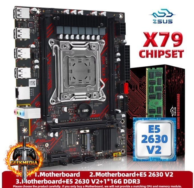 Kit Zsus X79  Xeon E5 2630 V2 (sem RAM)