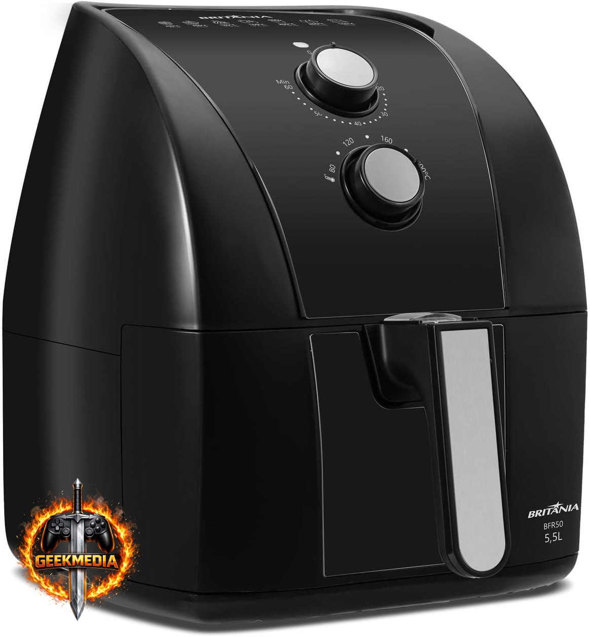 Fritadeira Air Fryer Britânia 5,5L 1500W BFR50 Redstone