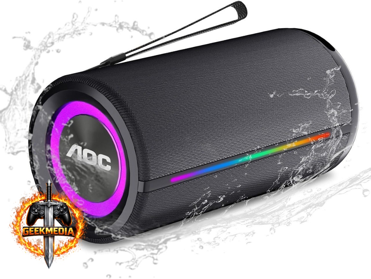 Caixa de Som AOC Portátil Bluetooth 35W IPX5 ACS4341